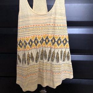 Aztec print halter top